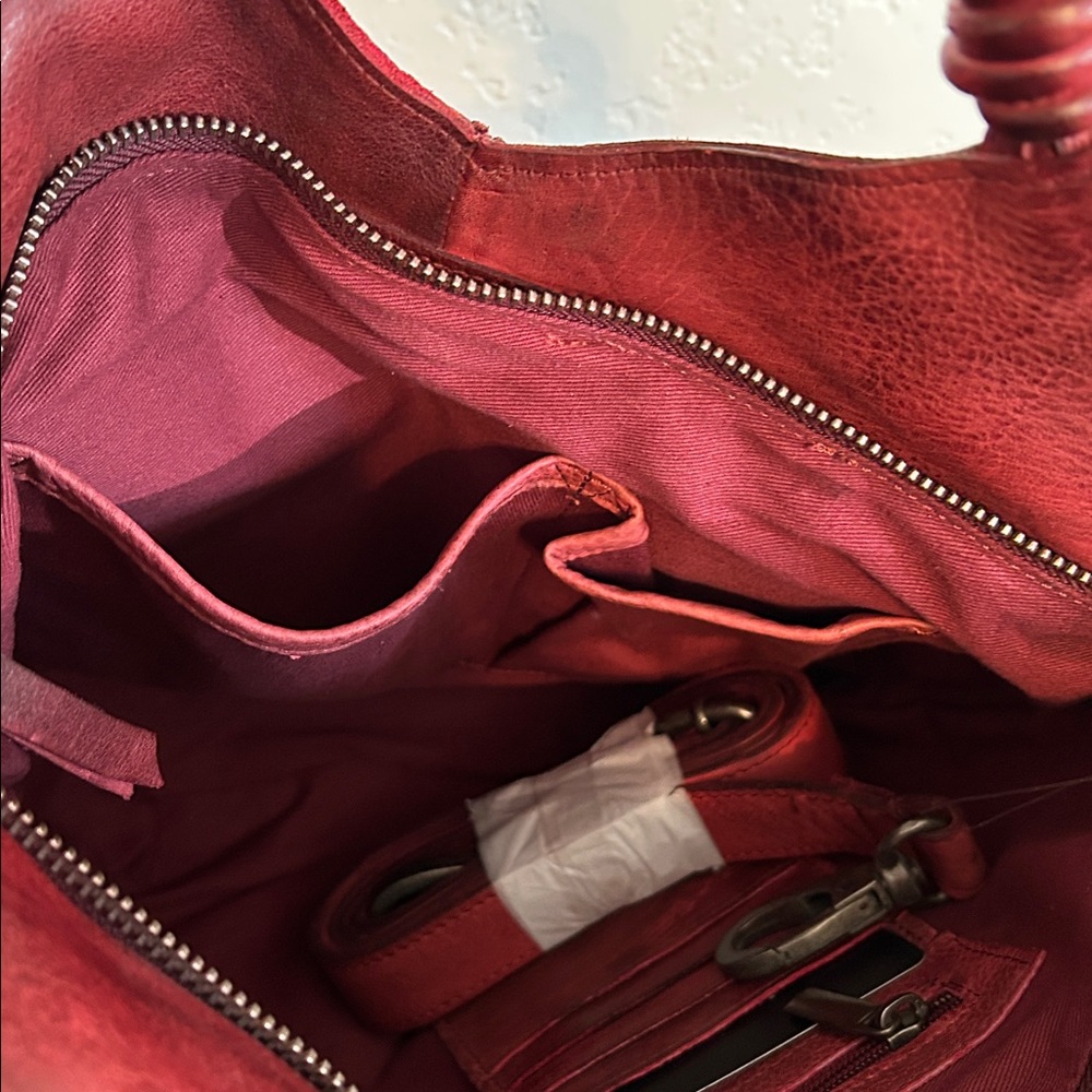 Latico Leathers Nash Crossbody Bag in Oxblood - Picture 4 of 6